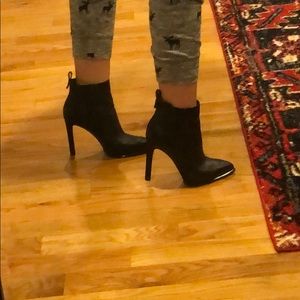 Kendall + Kylie black stiletto booties